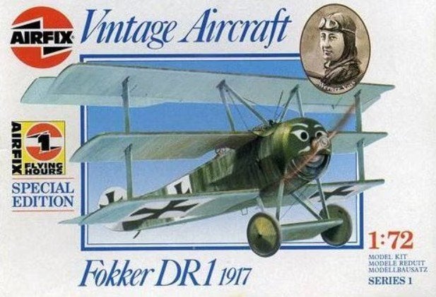 Fokker DR1 1917 - Airfix · 1/72, Overige merken, 1:72 tot 1:144, Nieuw, Ophalen of Verzenden