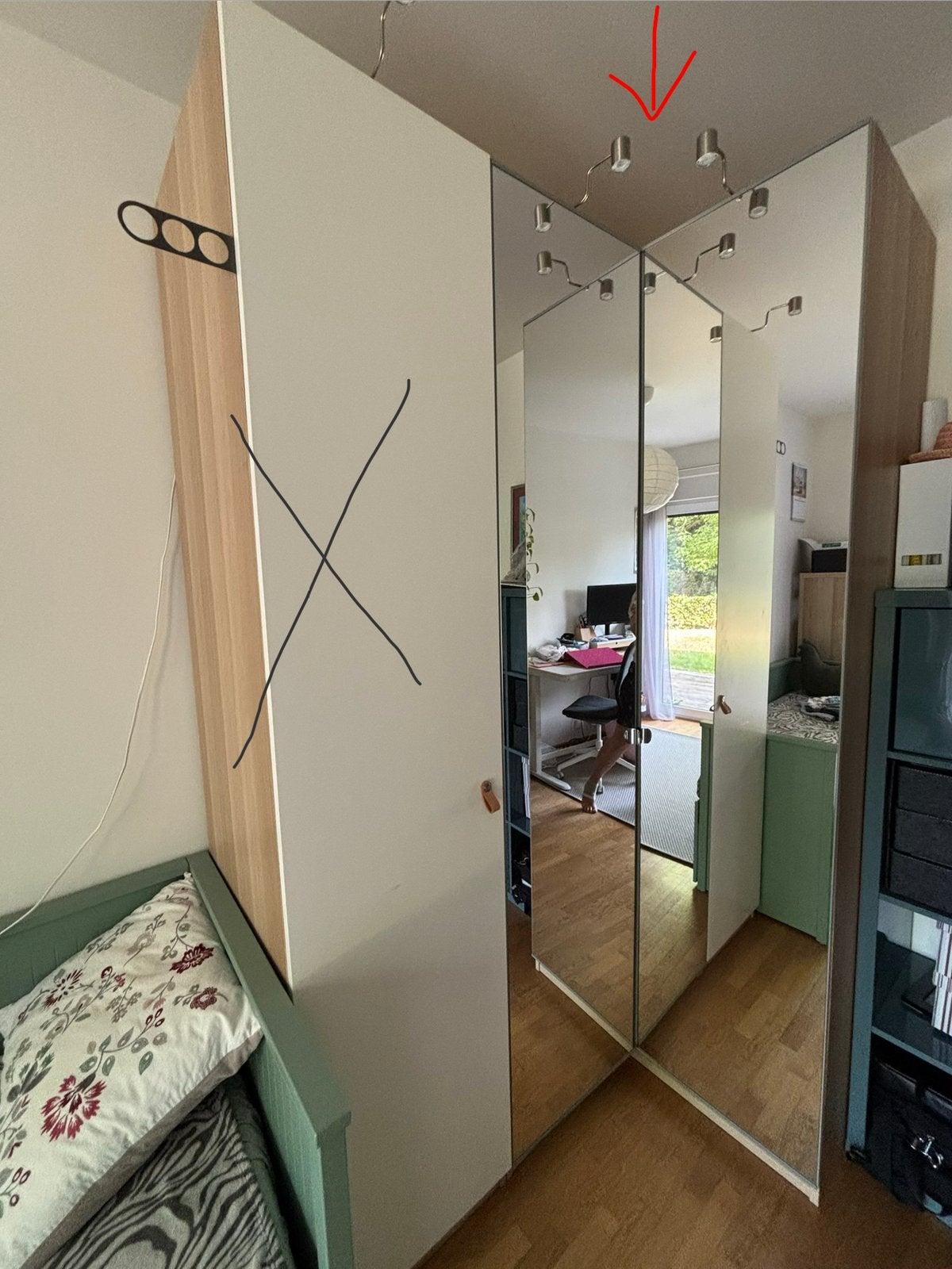 IKEA PAX hoekkast, Huis en Inrichting, Kasten | Kleerkasten, Ophalen, Gebruikt, Scandi, 100 tot 150 cm