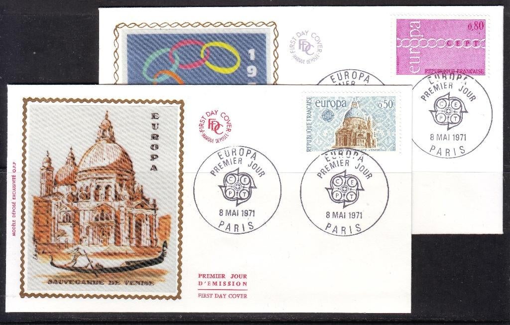Postzegels : FDC's Europazegels 3, Postzegels en Munten, Postzegels | Europa | Overig, Gestempeld, Overige landen, Ophalen of Verzenden