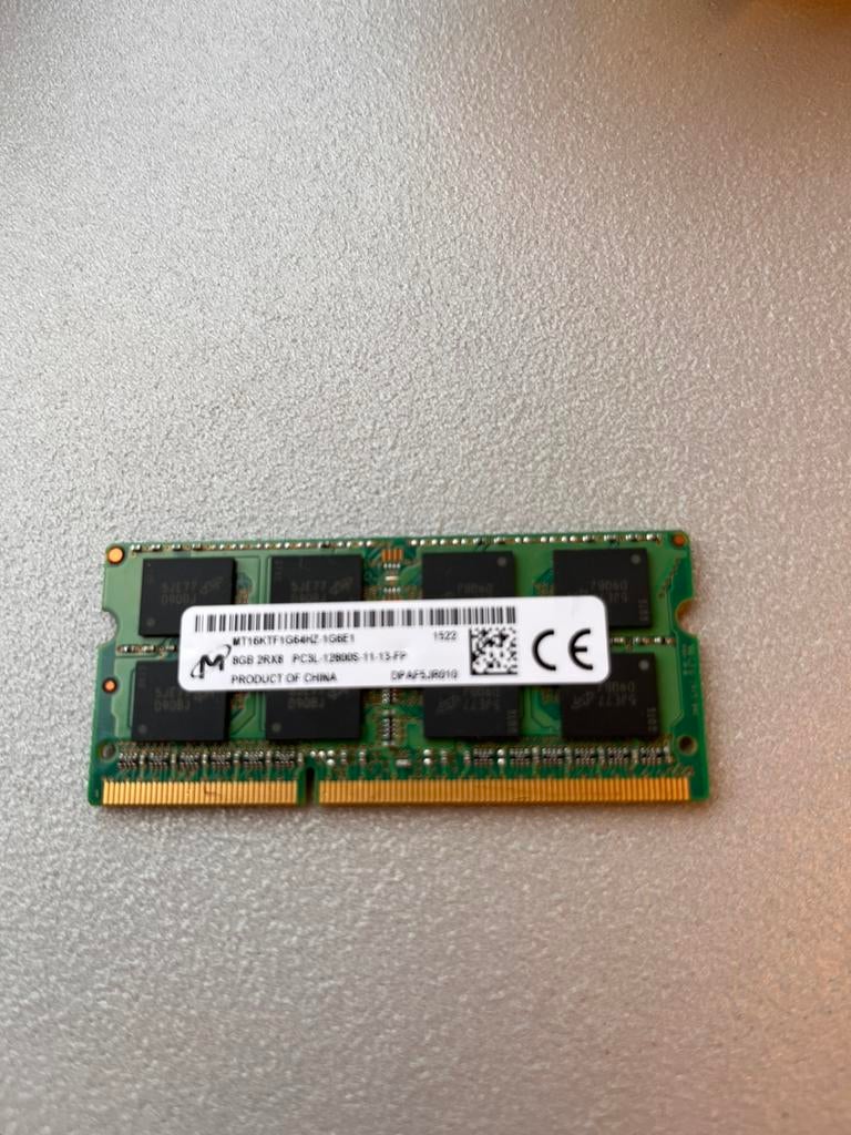 DDR3 ram geheugen 8gb sodimm 1600mhz, Computers en Software, RAM geheugen, Ophalen of Verzenden, Zo goed als nieuw, DDR3