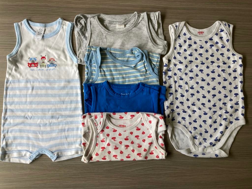 Babybody’s zonder mouwen - maat 86 of 86/92, Enlèvement ou Envoi, Utilisé, Garçon ou Fille, Vêtements de nuit ou Sous-vêtements