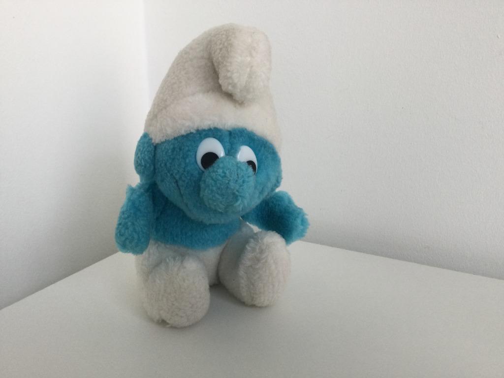 Ancienne peluche Schtroumpf /Peyo 1980 Wallace Berrie and co, Collections, Enlèvement