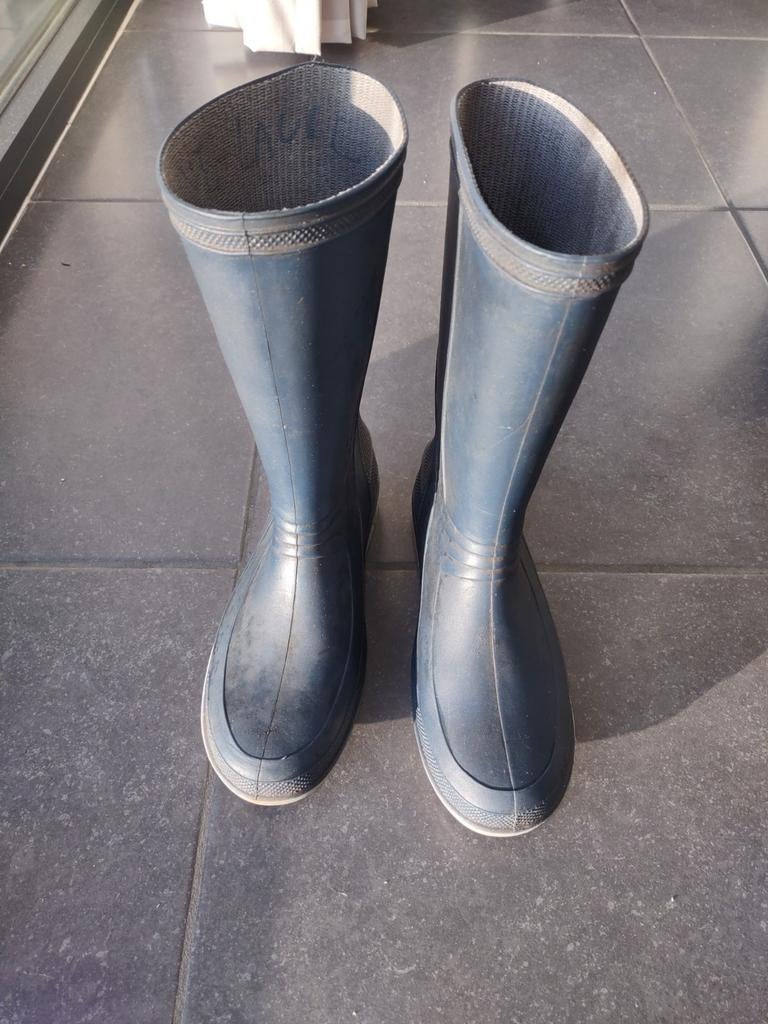 blauwe rubberen laarzen - maat 37, Enlèvement, Utilisé, Bottes, Garçon ou Fille