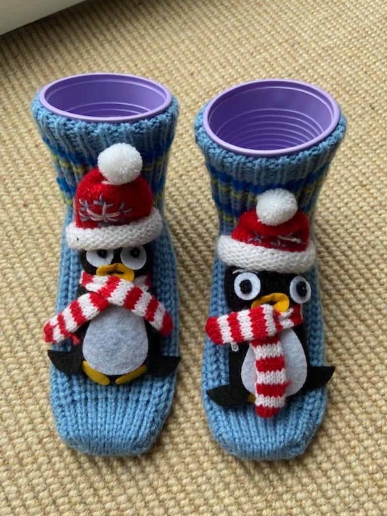 Paire de chaussettes 3D pingouin pour enfant neuves, Enlèvement ou Envoi, Neuf, Garçon ou Fille, Chaussettes