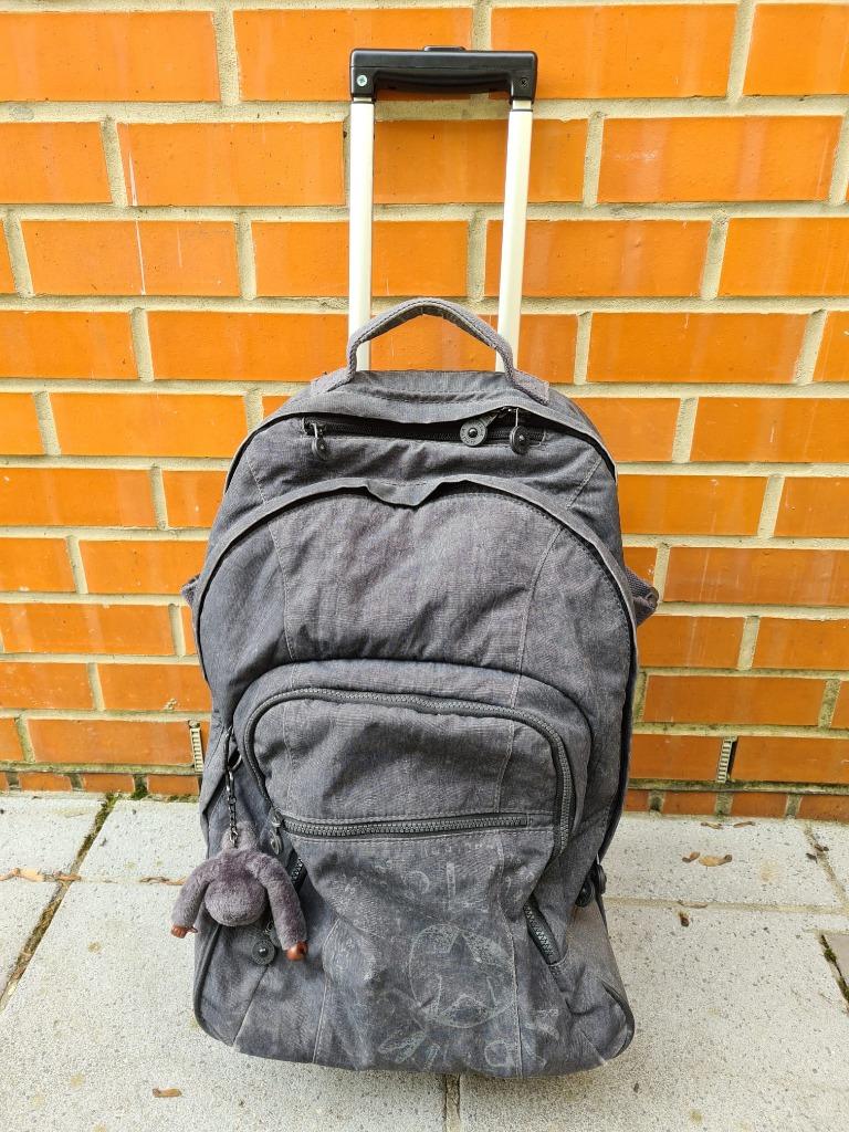 Sac à dos à roulettes KIPLING, Ophalen, Gebruikt, Grijs, Rugtas