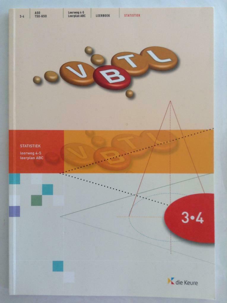 Vbtl 3/4 leerboek statistiek aso/tso/kso, Ophalen, Zo goed als nieuw, ASO, Wiskunde A