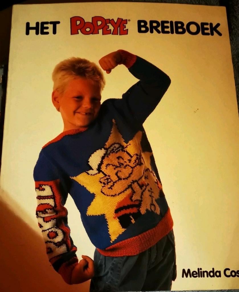 Het Popeye and friends breiboek Melinda Coss 1990, Ophalen of Verzenden, Zo goed als nieuw, Breien, Patroon of Boek
