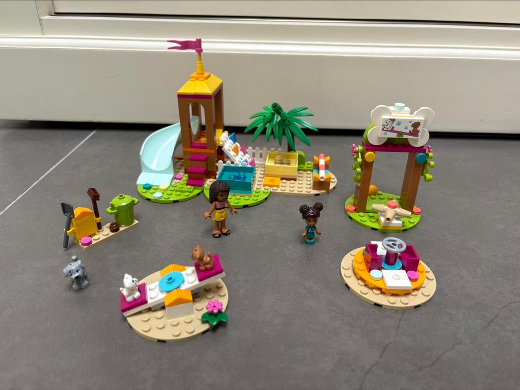 LEGO friends dierenspeeltuin 41698, Ophalen, Zo goed als nieuw, Complete set, Lego