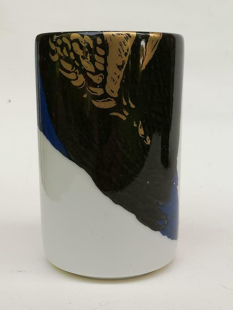 Mooi Fantasia vaasje - Royal Mosa porselein - Piet Stockmans, Ophalen of Verzenden