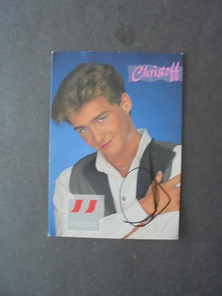 Kaart Christoff met handtekening, Verzenden, 1980 tot heden, Foto, Nieuw