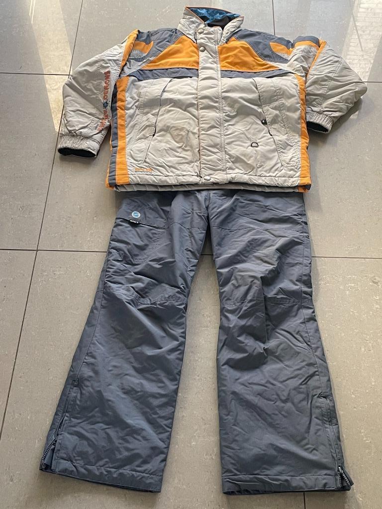 Combinaison de ski 2 pièces pour enfant 10 ans/140 orange/gr, Enlèvement, Comme neuf