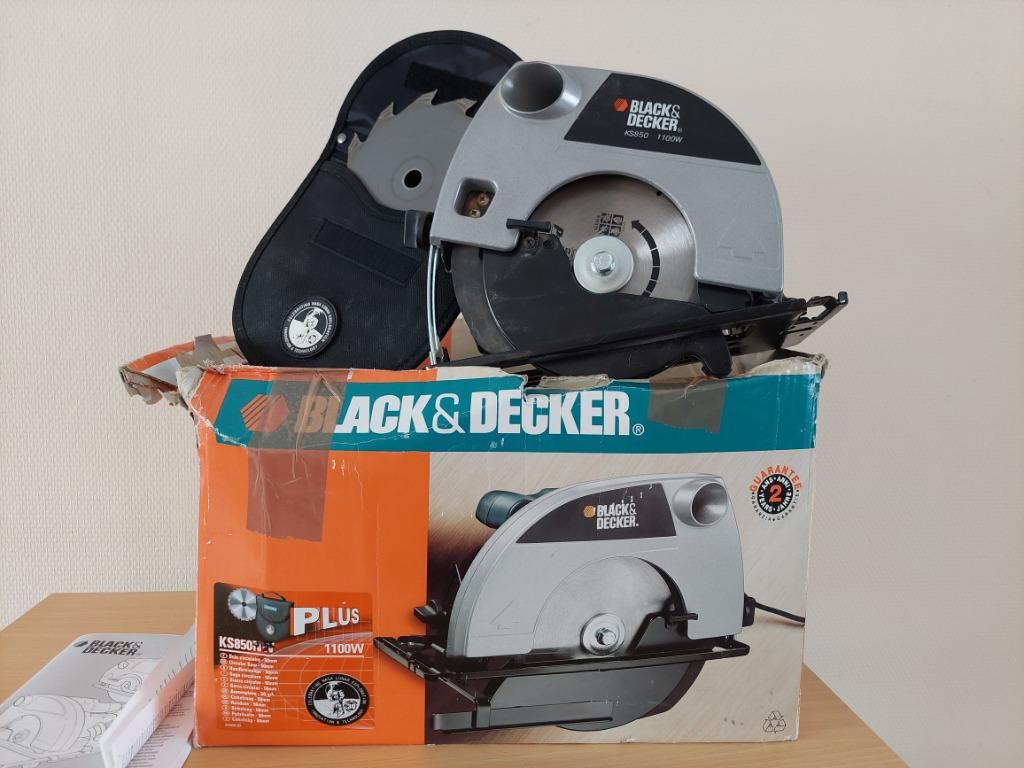 Black & Decker cirkelzaag KS850, Bricolage & Construction, Outillage | Scies mécaniques, Comme neuf, Scie circulaire, 600 à 1200 watts