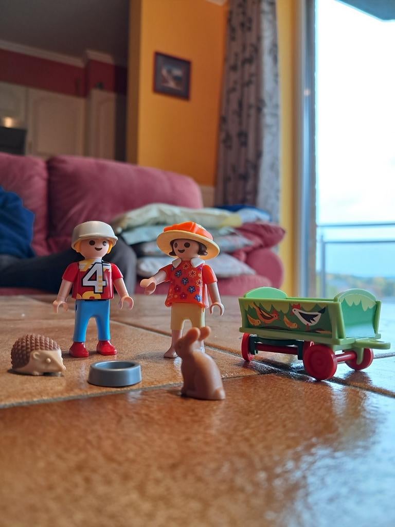 Playmobil City life 4349 Enfants avec chariot, Enlèvement ou Envoi, Comme neuf