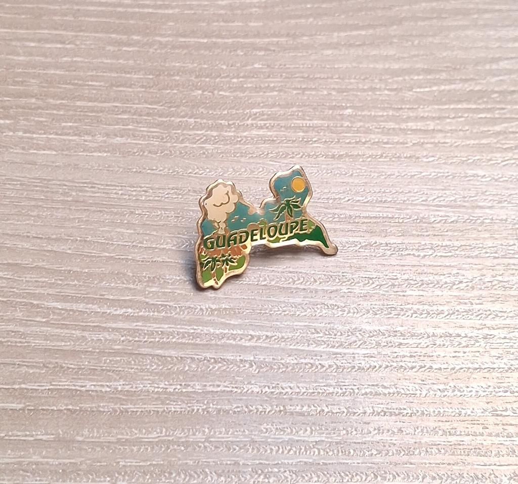 PIN - GUADELOUPE - FRANCE - FRANKRIJK, Envoi, Utilisé, Ville ou Campagne, Insigne ou Pin's