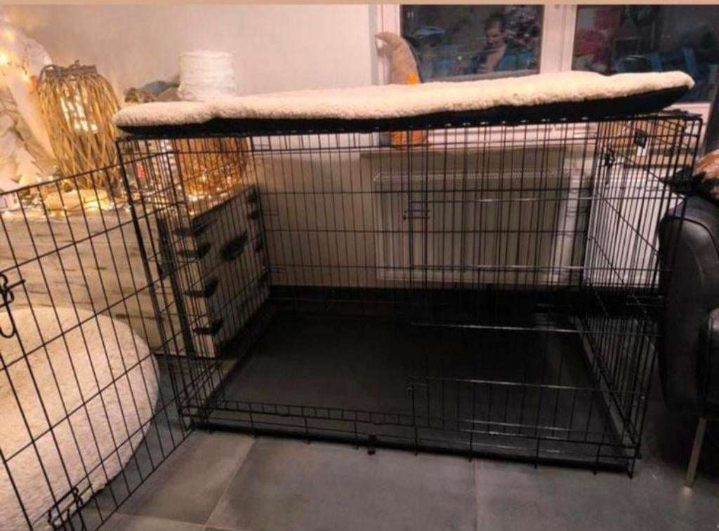 NIEUWE Plooibare hondenbench xxl met 2 deuren, Dieren en Toebehoren, Hondenbenches, Ophalen