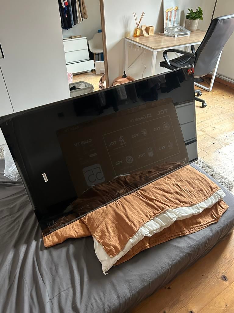 TCL 55T8C – 55” 4K QLED TV – Nieuw (in doos), Audio, Tv en Foto, Televisies, Nieuw, QLED, 4k (UHD), Overige merken, Smart TV, Ophalen