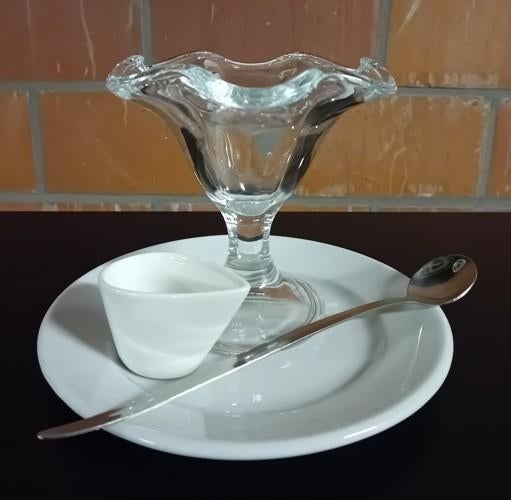 IJscoupes set van 12 voor bv. Dame Blanche, Ophalen, Zo goed als nieuw, Compleet servies