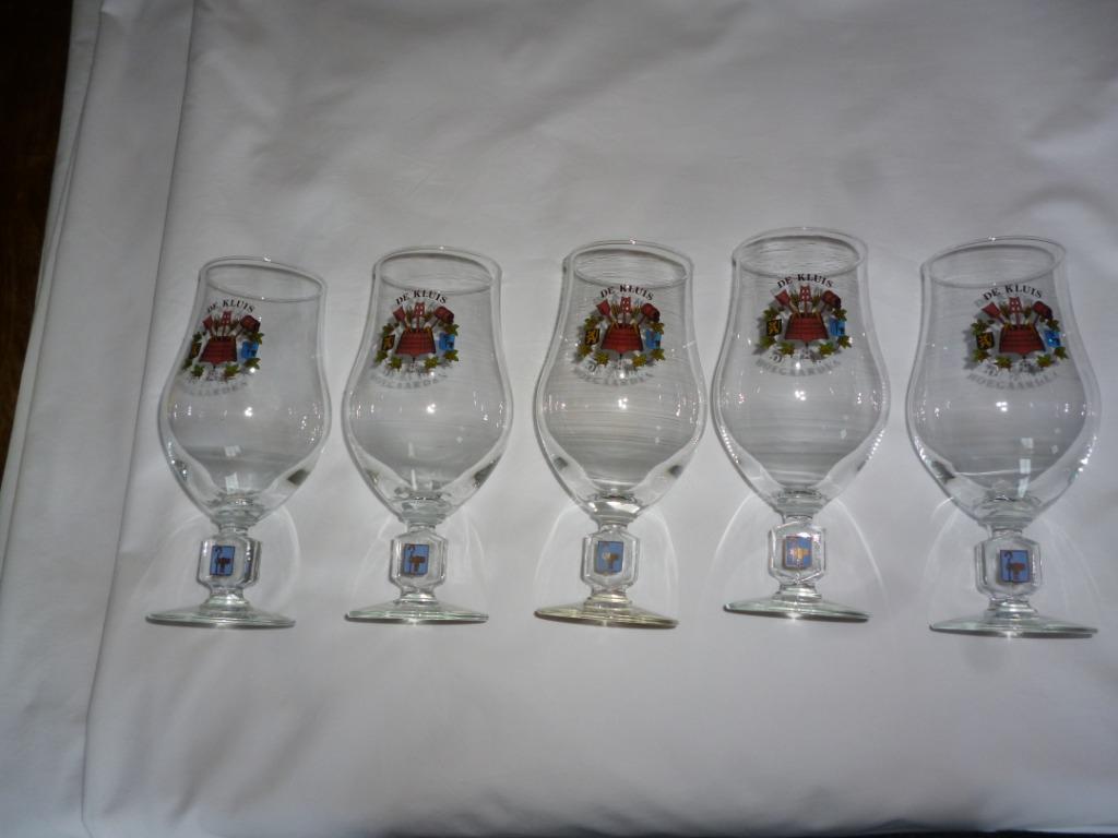5 bierglazen bierglas DE KLUIS HOEGAARDEN glas drinkglas, Verzamelen, Biermerken, Ophalen of Verzenden