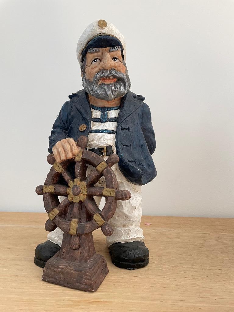 Kapitein met roer beeld, Antiek en Kunst, Ophalen of Verzenden
