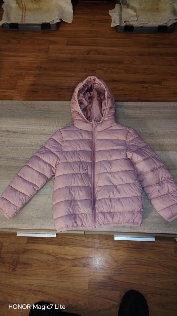 Roze winterjas 5-6 jaar, Kinderen en Baby's, Kinderkleding | Maat 110, Ophalen of Verzenden, Zo goed als nieuw, Meisje, Trui of Vest