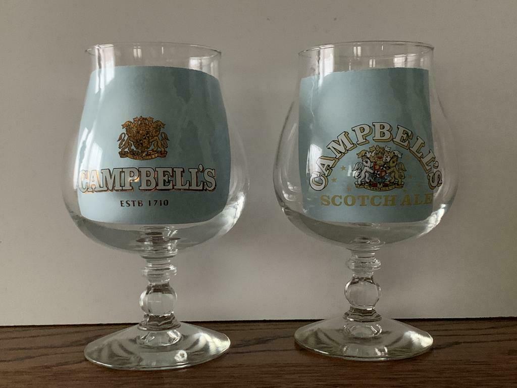 CAMPBELL'S scotch ale bierglas, Zo goed als nieuw, Glas of Glazen, Overige merken