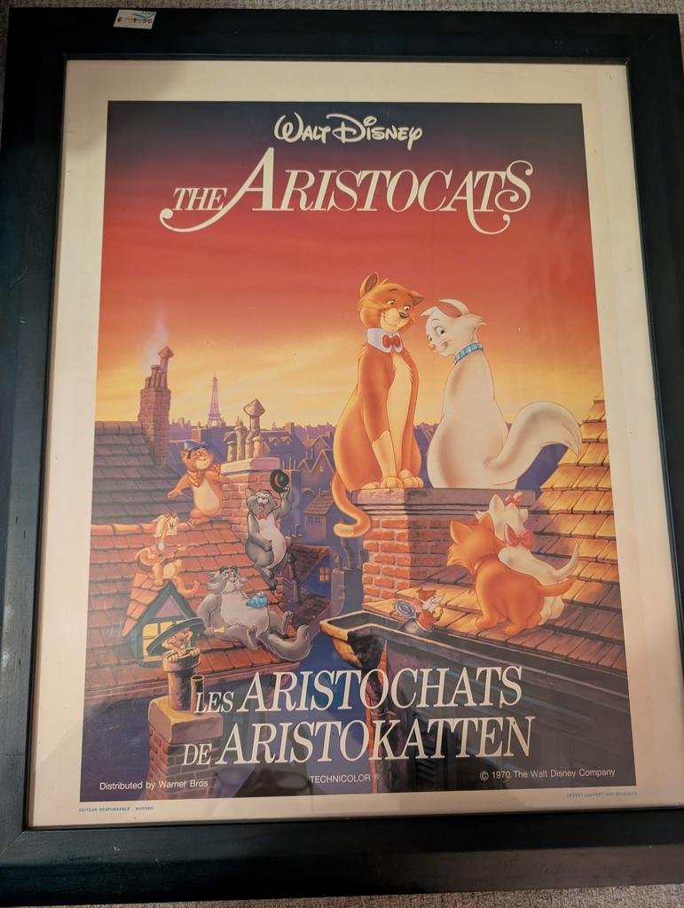 Originele filmposter de aristokatten 1970, eerste druk., Verzamelen, Ophalen of Verzenden, Gebruikt