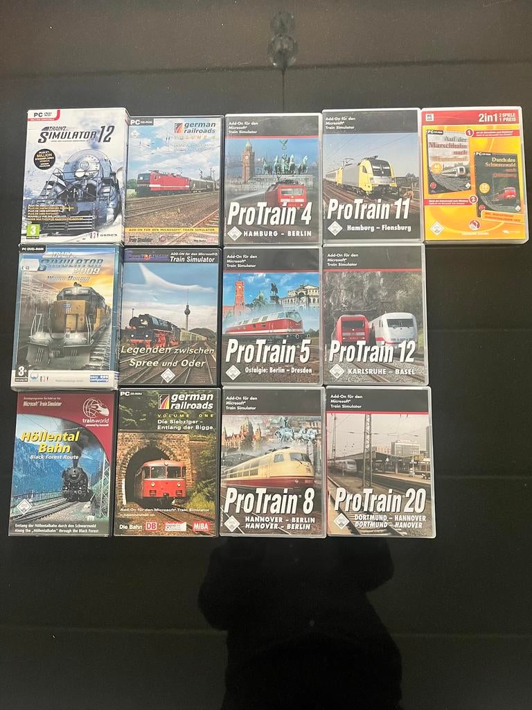 Treinsimulator voor PC - DVD pakket 13 stuks, Games en Spelcomputers, Ophalen of Verzenden, Gebruikt, Simulatie