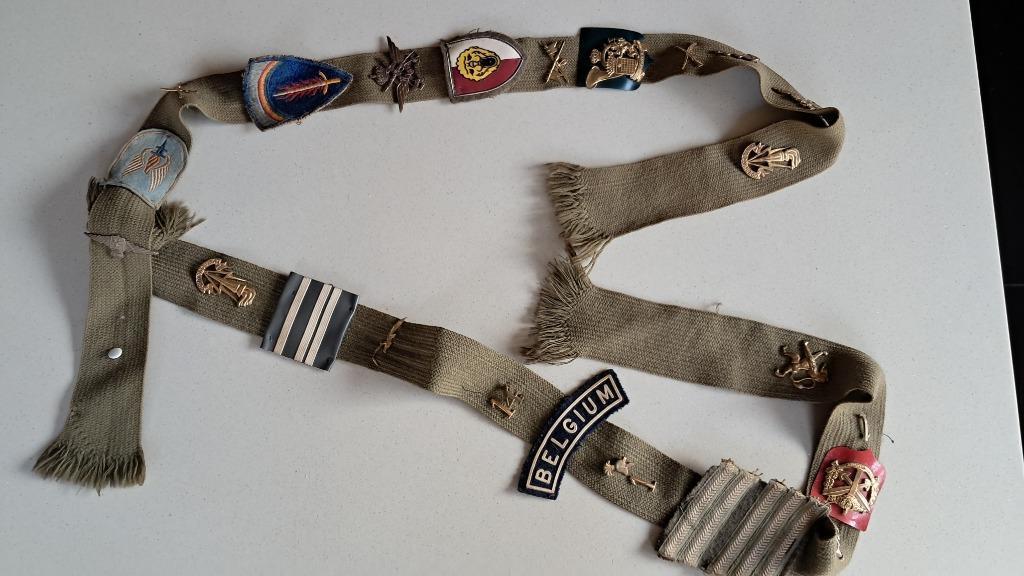 BELGIQUE - ABL - CRAVATE DE DEMOBILISATION, Collections, Objets militaires | Général, Enlèvement ou Envoi, Armée de terre, Emblème ou Badge