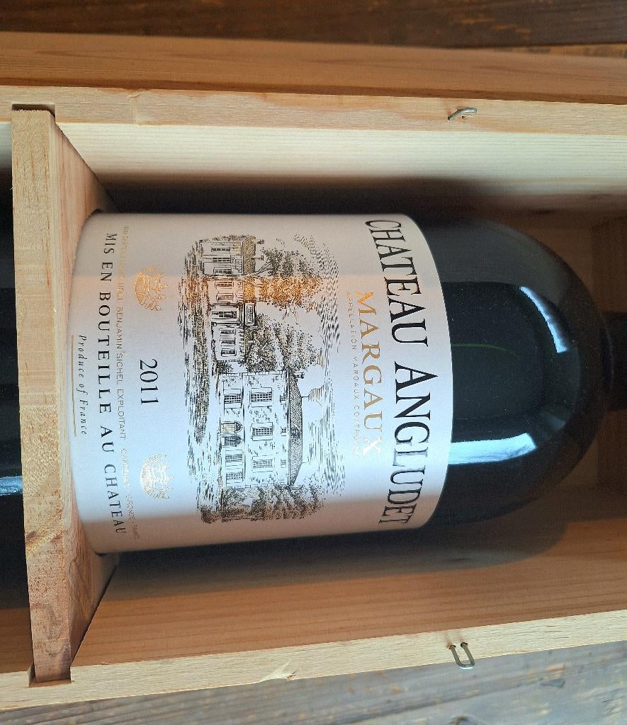 Jeroboam (4 Bout) van Margaux 2011 Chateau Angludet, Verzamelen, Ophalen, Frankrijk, Nieuw, Rode wijn