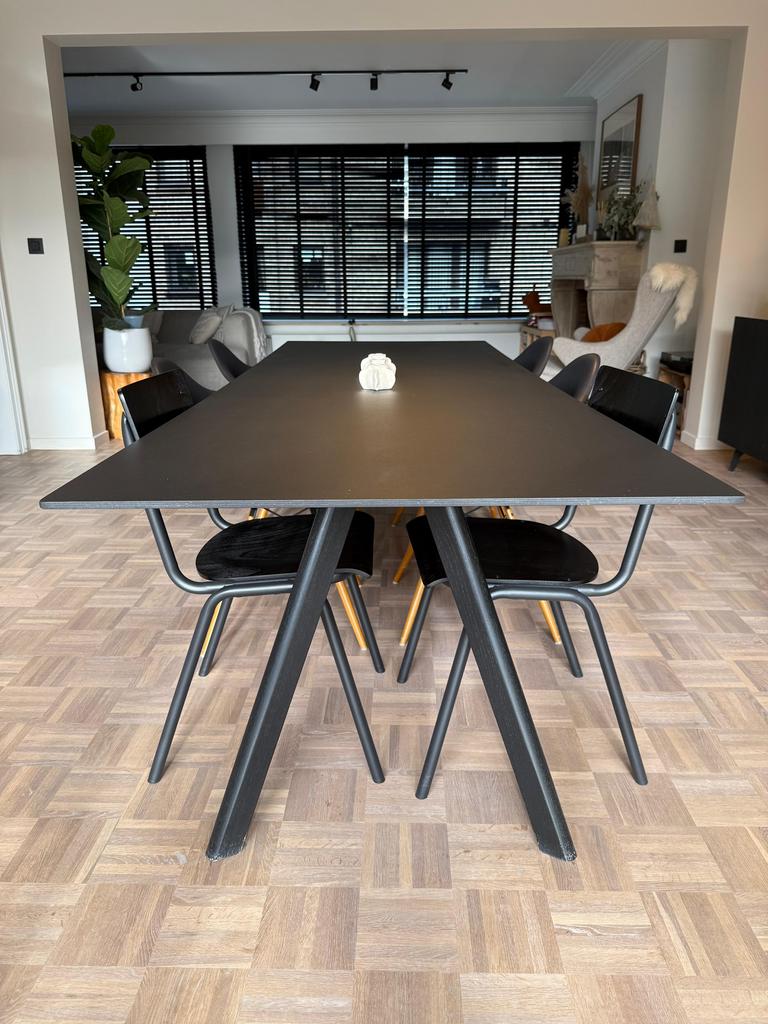 HAY CPH30 2.0 design eettafel 250x90. Zwart eiken, Ophalen, Zo goed als nieuw, Eikenhout