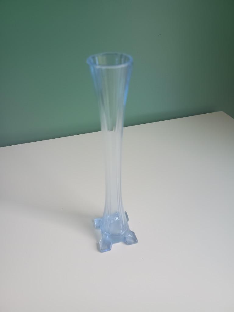 Vaasje in glas, Moins de 50 cm, Comme neuf, Verre, Enlèvement