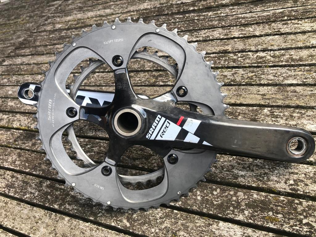 SRAM RED carbon crankstel 53-39, Fietsen en Brommers, Ophalen, Gebruikt
