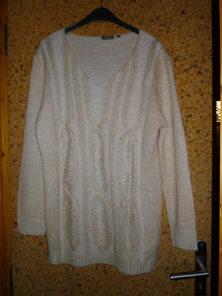 Beige tuniektrui met siersteken Folia mt 42/44 NIEUW, Kleding | Dames, Verzenden, Beige, Maat 42/44 (L), Nieuw