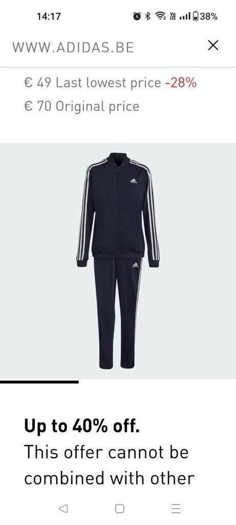 Training adidas Nieuw, Ophalen of Verzenden