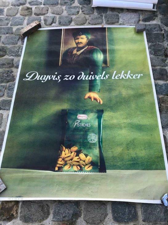 DUYVIS - Affiche uit bushokje - begin jaren 90 - 160x120 cm, Verzamelen, Ophalen, Gebruikt