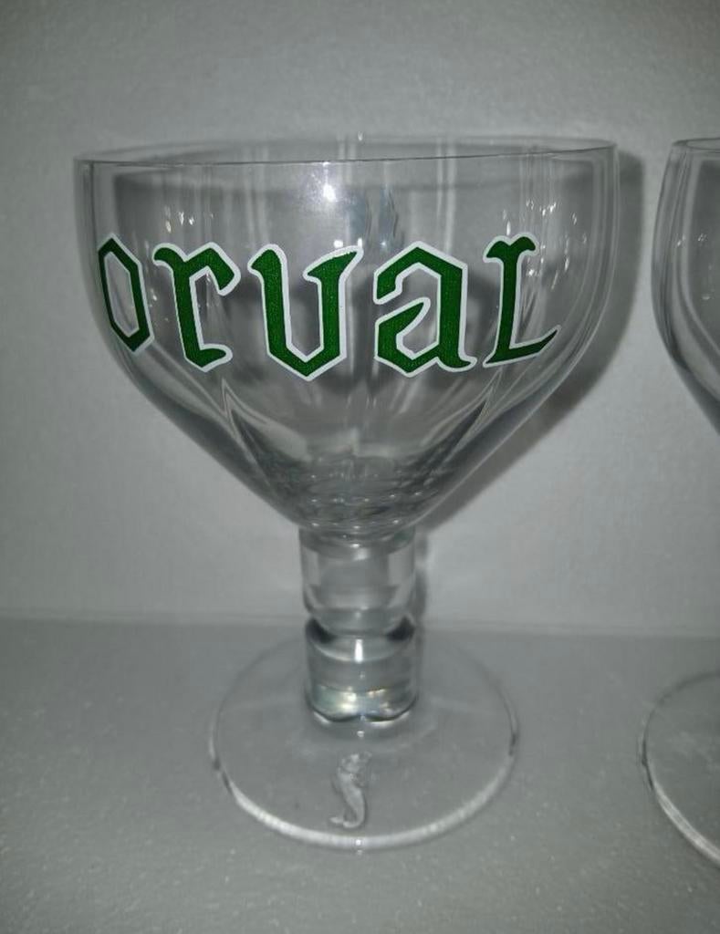 Verre Orval écriture en vert 33cl neuf, Ophalen of Verzenden