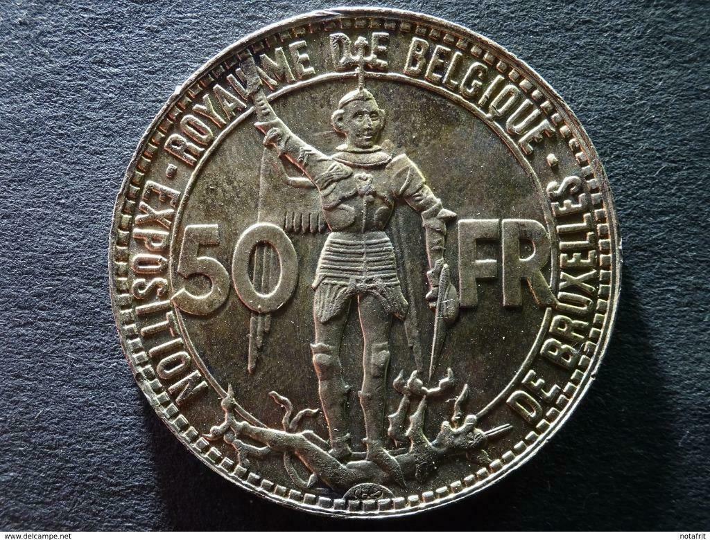 piece monnaie belge 50 franc, Enlèvement ou Envoi, Belgique, Argent