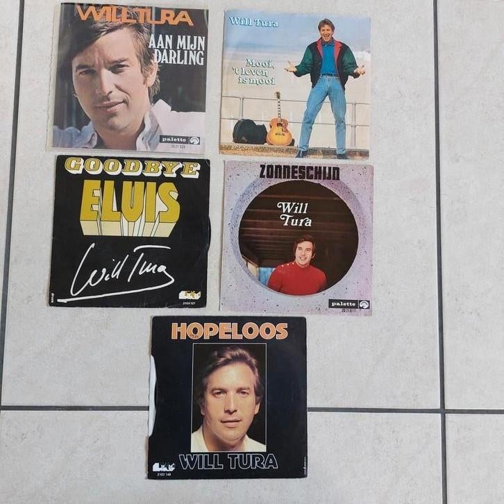 Lot van 5 singles Will Tura, Verzamelen, Ophalen of Verzenden