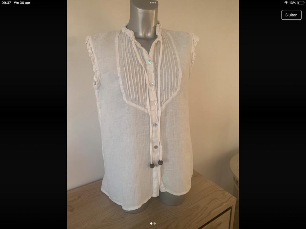 linnen bloes, Enlèvement ou Envoi, Comme neuf