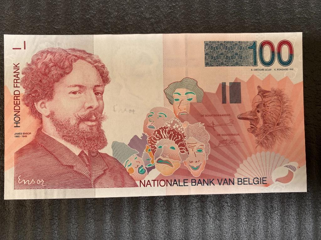 100 Frank Ensor, Verzenden, Los biljet