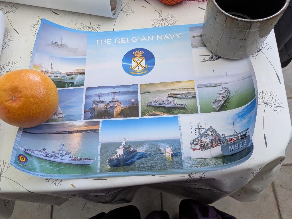 The belgian navy, Collections, Objets militaires | Général, Enlèvement ou Envoi, Marine, Photo ou Poster