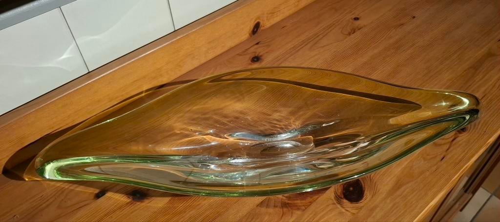Ancien vide poche en verre de couleur vert, Enlèvement