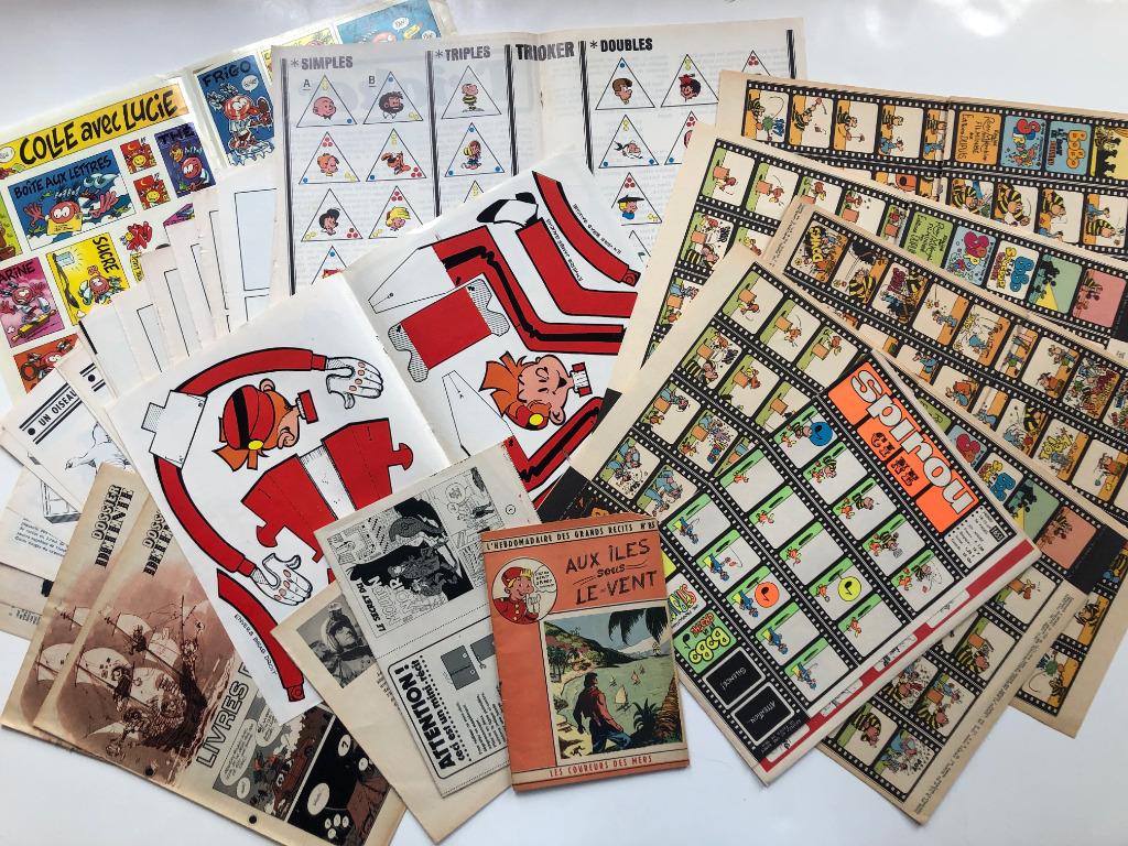 Gros lot 90 suppléments Spirou - mini récits Ciné 3D CP etc, Plusieurs BD, Enlèvement, Utilisé, Collectif
