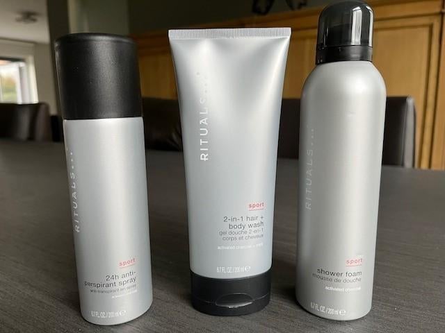 Kit de soins sportifs Rituals pour hommes, Bijoux, Sacs & Beauté, Beauté | Soins du corps, Enlèvement ou Envoi, Neuf, Baignoire & Douche