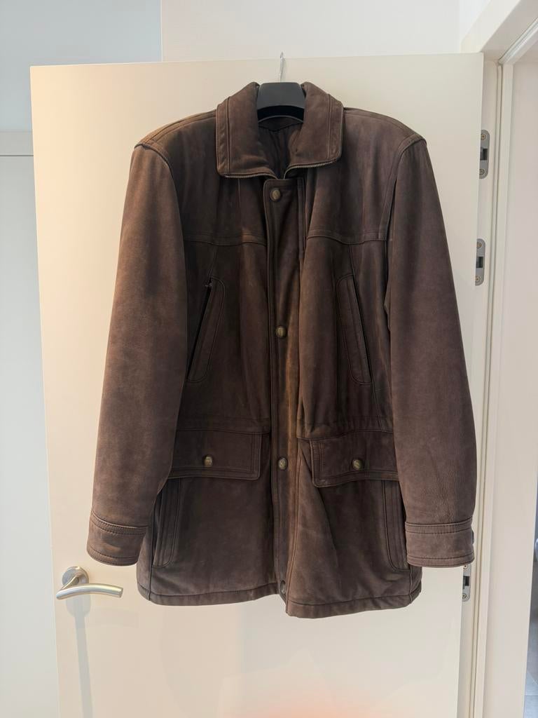 Veste d'hiver en cuir, Enlèvement, Comme neuf, Taille 48/50 (M)