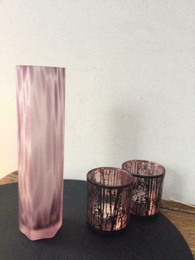 Elegante vaas van glaspasta, Antiek en Kunst, Ophalen of Verzenden