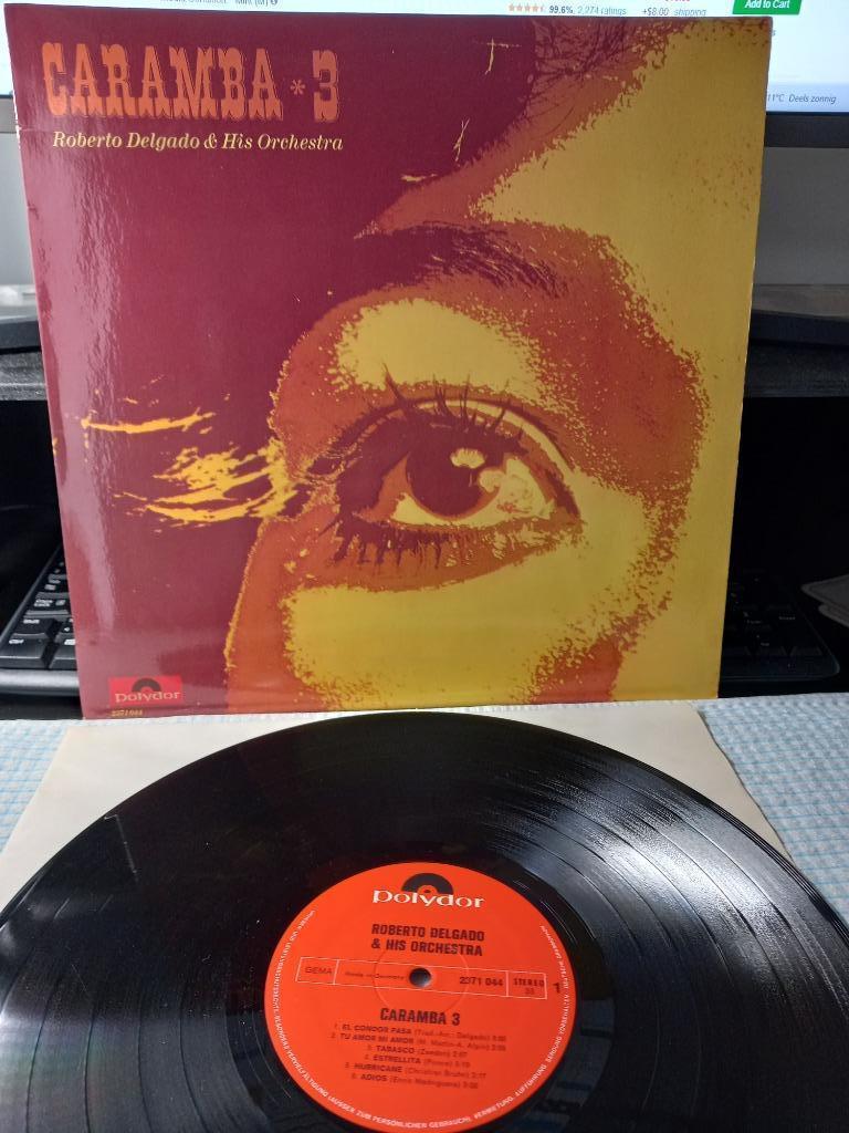 Roberto Delgado Et Son Orchestre ‎– Caramba 3 Lp = Neuf, Enlèvement ou Envoi, Comme neuf, 12 pouces