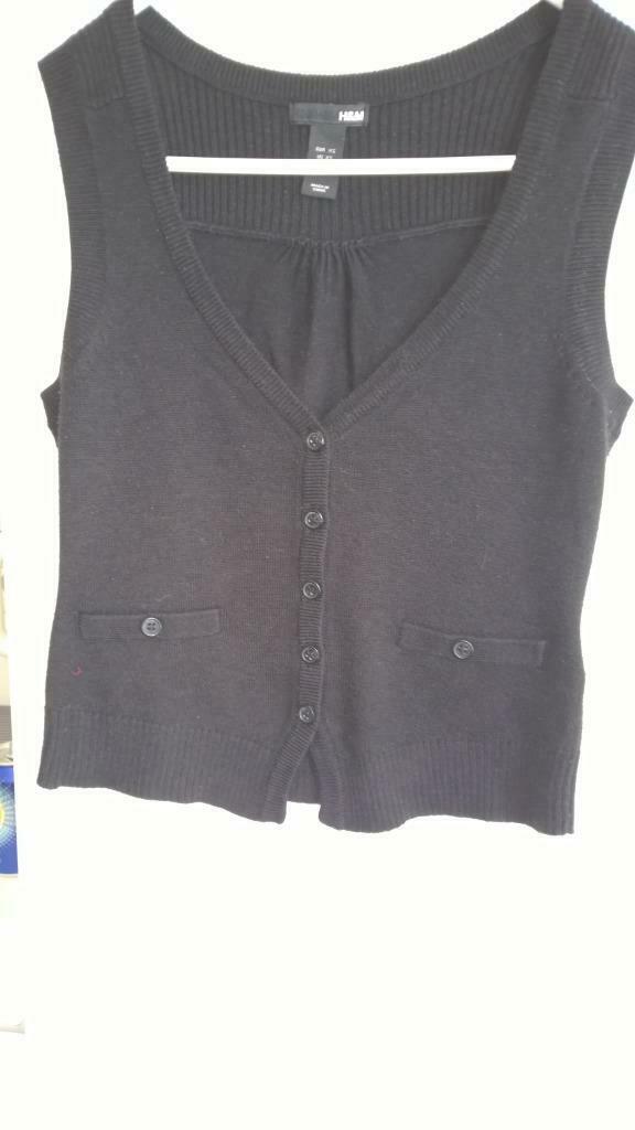 H & M- zwart gilet zonder mouwen - XS, H&M, Zwart, Ophalen of Verzenden, Maat 34 (XS) of kleiner