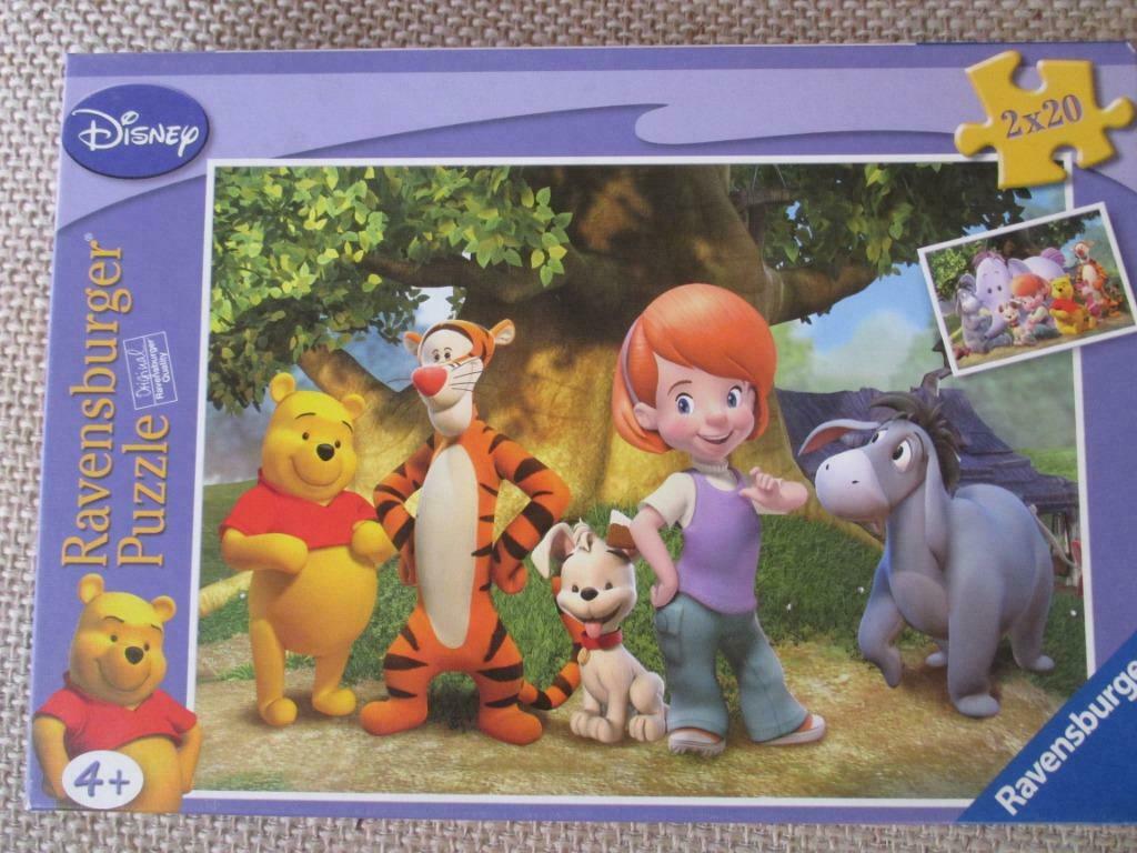 Disney 2  puzzels van 20 stukjes, Ophalen of Verzenden, Zo goed als nieuw
