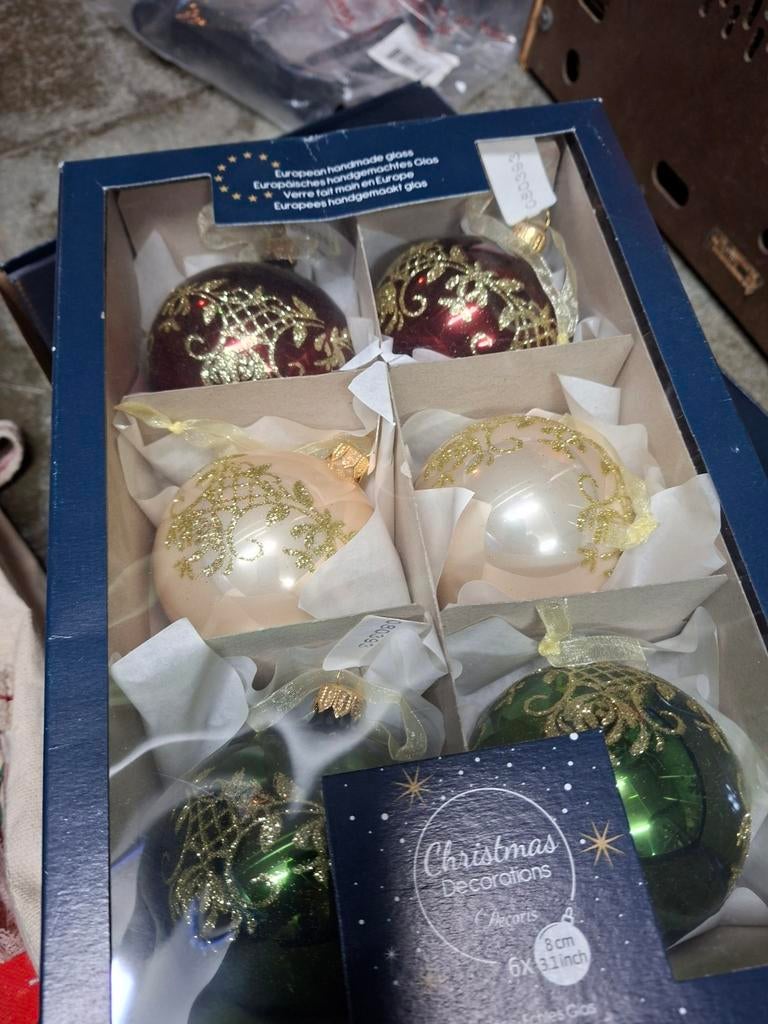 kerstballen glas, Ophalen